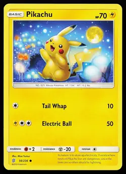 Pikachu 56/236 Common Unified Minds Pokemon Card - Image 1
