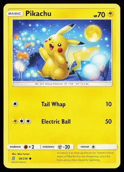 Pikachu 56/236 Common Unified Minds Pokemon Card - Image 1