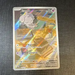 Pokemon Espurr 095/088 POR 2026 Holo Rare Basic 60 HP Nintendo TCG Card - Image 1