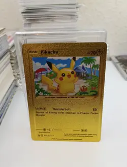 Pokemon Pikachu Gold Foil Card - Image 1