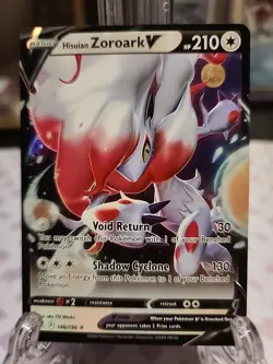Hisuian Zoroark V 146/196 Ultra Rare Lost Origin Pokemon TCG Near Mint - Image 1