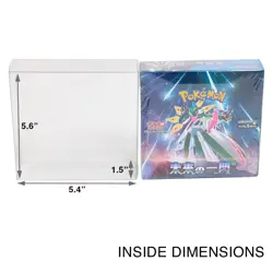 2x Clear Protectors Case Box for Pokemon Japanese Booster Expansion Box Display - Image 3