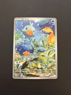 Pokemon TCG Ducklett White Flare Illustration Rare Card 109/086 - Pack Fresh - Image 1