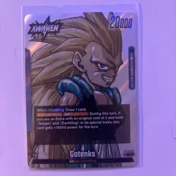 Dragon Ball Card Game Gotenks Card Sb02-017 Silver Leader Card - Image 2