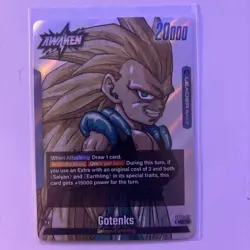 Dragon Ball Card Game Gotenks Card Sb02-017 Silver Leader Card - Image 3
