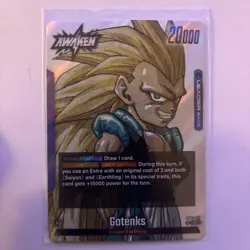 Dragon Ball Card Game Gotenks Card Sb02-017 Silver Leader Card - Image 4