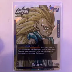 Dragon Ball Card Game Gotenks Card Sb02-017 Silver Leader Card - Image 5