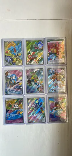 Pokemon First Partner Illustration Collection Promos FULL SET 9x Cards Near Mint - Image 1