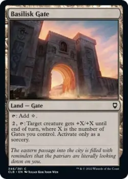 Basilisk Gate - Light Play MTG Commander Legends: Battle for Baldur's Gate - Image 1