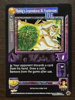 Broly’s Legendary ki Explosion Dragon Ball GT Z FOIL Rare Card DBZ Score CCG - Image 1