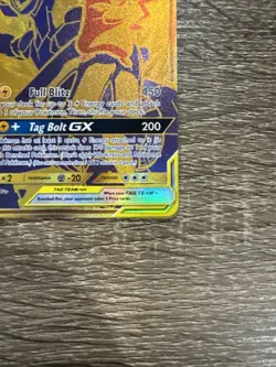 Pikachu & Zekrom GX SM248 Full Art Special Gold Promo Pokemon Card NM/M - Image 4