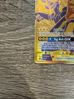 Pikachu & Zekrom GX SM248 Full Art Special Gold Promo Pokemon Card NM/M - Image 5