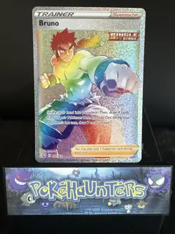 Pokemon Card Bruno 172/163 Battle Styles Secret Rare NM - Image 1