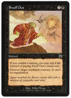 Snuff Out 1999 Mercadian Masques Black Common Instant MTG NM AZ1 - Image 1
