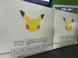 Pokemon Celebrations Elite Trainer Box ETB 25th Anniversary Sealed Lot Of 2 - Image 1