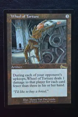 Magic The Gathering MTG WHEEL OF TORTURE Urza's Legacy LP Lightly Played - Image 1