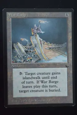 Magic The Gathering MTG WAR BARGE The Dark LP Lightly Played - Image 1