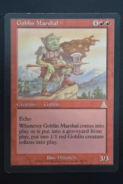 Magic The Gathering MTG GOBLIN MARSHAL Urza's Destiny LP Lightly Played - Image 1