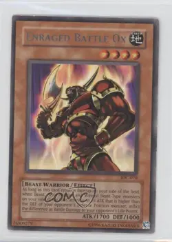 Enraged Battle Ox Unlimited YuGiOh Invasion of Chaos #IOC-070 2004 READ - Image 1