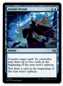 Arcane Denial 110 Commander: Duskmourn: House of Horror NM - Image 1