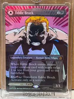 MTG Spiderman !! Eddie Brock Venom M 0233 !! Fresh from pack Foil Borderless SPM - Image 1