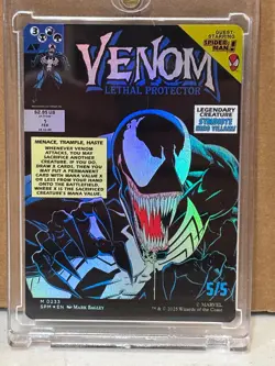 MTG Spiderman !! Eddie Brock Venom M 0233 !! Fresh from pack Foil Borderless SPM - Image 2