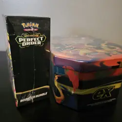 Pokemon Mega Charizard Y EX Tin - Ascended Heroes + Perfect Order Booster Bundle - Image 2