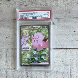 Pokemon Lillie's Clefairy ex 184/159 Sv09 Journey Together SIR Holo PSA 10 - Image 1