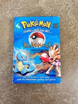 Pokemon Blackout Theme Deck Starter - 1999 - Open box - Complete - Image 1