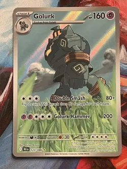 Golurk 123/086 Illustration Rare Sv: Black Bolt Pokemon TCG - Near Mint - Image 1