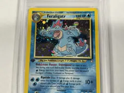 POKEMON FERALIGATR 2000 NEO GENESIS 1ST EDITION #5 HOLO PSA 9 - Image 3
