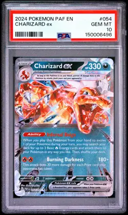 2024 POKEMON PAF EN-PALDEAN FATES #054 CHARIZARD EX PSA 10 - Image 1