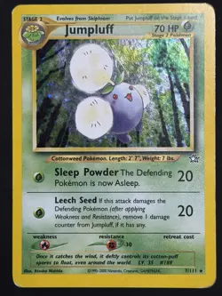 Pokemon TCG Jumpluff 7/111 Neo Genesis Holo Rare WOTC 2000 Swirl MP - Image 4