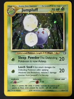 Pokemon TCG Jumpluff 7/111 Neo Genesis Holo Rare WOTC 2000 Swirl MP - Image 5