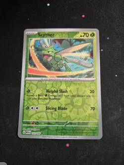 Scyther 123/165 Uncommon 151 Pokemon Reverse Holo NM - Image 1