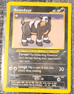 Pokemon TCG Houndour Neo Destiny 43/105 Uncommon Basic 40 HP Unlimited - Image 1