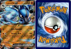 LUCARIO EX 051/131 HOLO DOUBLE RARE PRISMATIC EVOLUTIONS POKEMON NM/M - Image 3