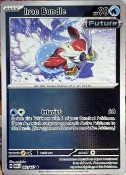 Iron Bundle Reverse Holo - 062/167 - Twilight Masquerade Pokemon 2024 - Image 1