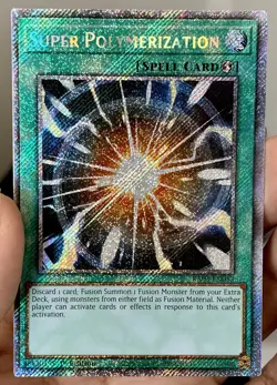 Yugioh Super Polymerization RA03-EN053 Platinum Secret Rare 1st Ed NM w/Tracking - Image 1