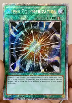 Yugioh Super Polymerization RA03-EN053 Platinum Secret Rare 1st Ed NM w/Tracking - Image 2