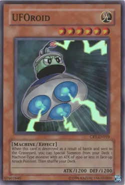 Yugioh UFOroid CRV-EN010 Super Rare LP - Image 1