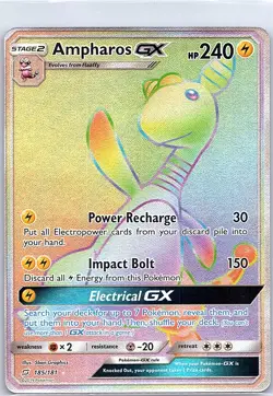 Ampharos GX 185/181 SM - Team Up - Pokemon Card - NM - Image 1