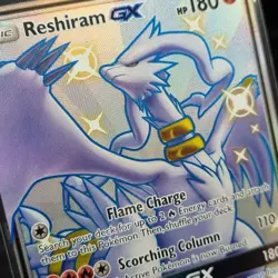 Pokemon TCG Reshiram GX SV51/SV94 Hidden Fates Shiny Vault Holo Rare Card - Image 3