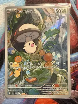 Pokemon TCG Foongus Holo Rare Black Bolt SV Illustration Card 095/086 Nm - Image 1