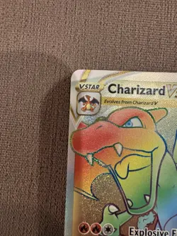 Charizard VSTAR Rainbow Secret Rare 174/172 Brilliant Stars Pokemon Card NM - Image 3