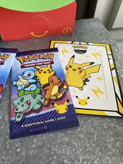Pokemon Cards 25th Anniversary Set of 2 Two McDonalds 2021 Sealed Promo #4 - Image 4