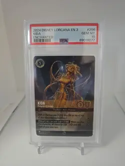 Disney Lorcana Kida Protector of Atlantis Enchanted Card 206/204 PSA 10 - Image 1