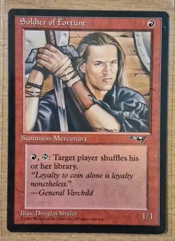 1996 MAGIC THE GATHERING ALLIANCES SOLDIER OF FORTUNE TD25 - Image 1