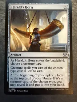 MTG Herald's Horn (360/542) March of the Machine Commander LP - Image 1