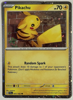 Pokemon - 051/162 - Pikachu - Cosmos Holo - Temporal Forces - NM/M - Image 1